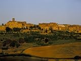 IMAGE OF Walled Hill Village at Dusk, Casole d'Elsa, Tuscany, Italy Premium Photographic Poster Print by Pearl Bucknall, 12x16