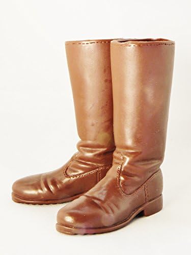 1/6 Scale Action Figure Accessory Footwear Long Boot Brown Leather Color Fit for 12" Figure