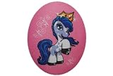 Filly Princess Prince Cedric 8 cm * 10 cm BÜGELBILD AUFNÄHER APPLIKATION rosa pink Krone Tier Tiere Pferd Pferde Einhorn Princess Flicken zum aufbügeln Aufbügelflicken Bügelflicken Jeans Kinder Fairy PATCH