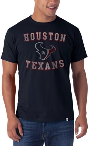 NFL Houston Texans Men's '47 Brand Knockaround Flanker Tee, Fall Navy, Medium