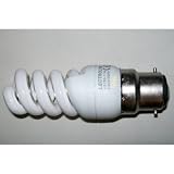6 x Mini spiral 11w Low energy saving light bulbs. Bayonet cap BC (B22) fitting. Same size as normal light bulbs but slimmer. A energy rated & Eco friendly.