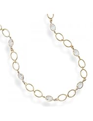 MMA Silver - 16 inch+3 inch 14 Karat Gold Plated CZ Necklace