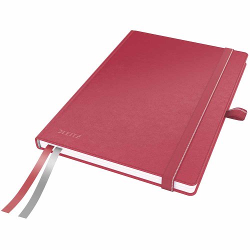 Leitz A5 Complete Hard Cover Ruled Notebook - Red