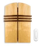 Heath Zenith SL-6510 Wireless Chime with Push Button, Birch