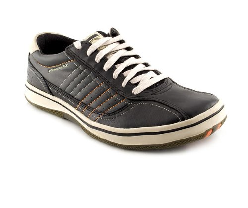 Skechers Mens Black Leather Trainers Size 11