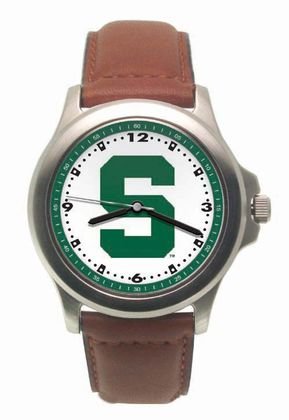 Michigan State Spartans S Rookie Leather Men's Watch