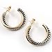 Two-Tone Hoop Earrings (Antique Silver&Gold)