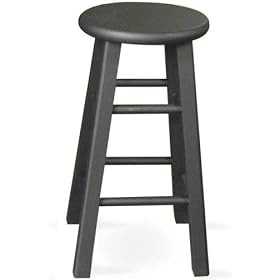 Sampson Counter Stool 24hx13w Black by Home Decorators Collection
