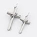 SHINYSO Stainless Steel Silver Lingering Love Women's & Men's Fashion Couple Cross Pendant Necklace