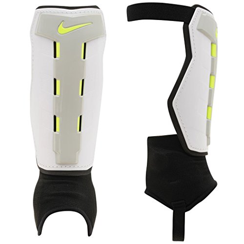 Nike Youth Charge Shinguard, White/Volt/Black