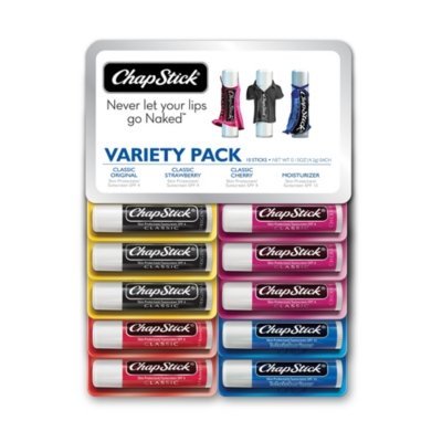 Chapstick Lip Balm Variety Pack (10 Sticks X 4g Each)
