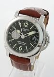 [パネライ]PANERAI 腕時計 ルミノール GMT オートマチック 44mm アリゲーターレザー ブラウン/ブラック 替ベルト付(ブラックラバー) PAM00088 メンズ [並行輸入品]