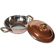 Indian Tableware Copper Karahi with Lid