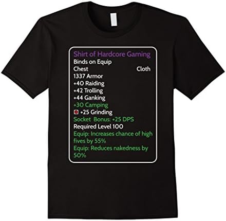 Men's Shirt of Hardcore Gaming 2XL Black