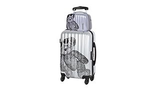Lulu Castagnette Set Trolley rígido + neceser (Gris)