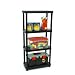 GSC 1224-4SR 4-Level Shelving Unit, Black