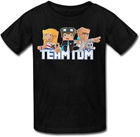 DEBIEW Kid's TheDiamondMinecart TDM T-shirt Black