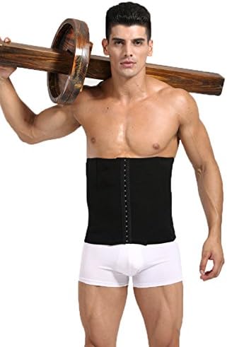 Tri-Slim Men's Abdomen belt Breathable,fat burning, Adjustable Waist Trimmer 09