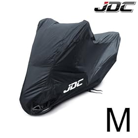 JDC Motorcycle Motorbike WATERPROOF Cover BLACK Medium