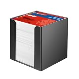Produkt-Bild: Herlitz 1600360 Zettelkasten 9x9x9cm schwarz 700 Blatt wei&szlig; gef&uuml;llt