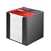 Herlitz 1600360 Zettelkasten 9x9x9cm schwarz 700 Blatt wei� gef�llt