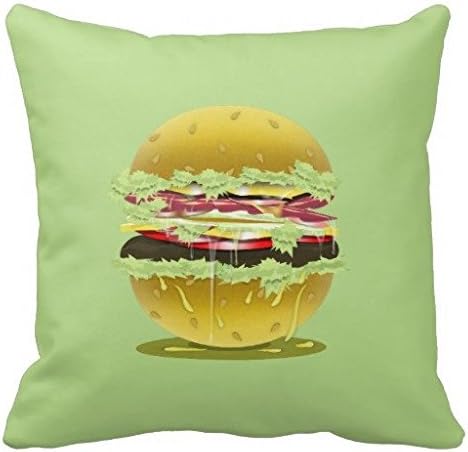 Big Fat Hamburger Lumbar And Cotton&amp;Plyster Throw Pillow Case/cushion cover