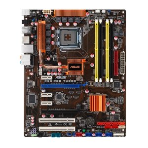 Asus P5Q PRO Turbo Core 2 Quad/ Intel P45/ DDR2-1300/ A&GbE/ ATX Motherboard
