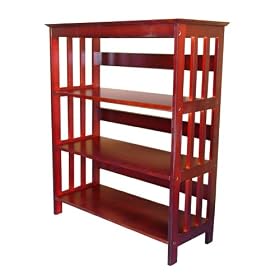 Ore International 3 Tier Bookshelves - Cherry