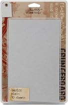 Grungeboard Basics 10-Sheet Paper Pack - Plain (5x7")