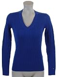Tommy Hilfiger Womens Cable Knit Cotton Logo Sweater