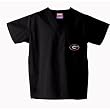 Georgia Bulldogs NCAA Classic Scrub 1 Pocket Top (Black)