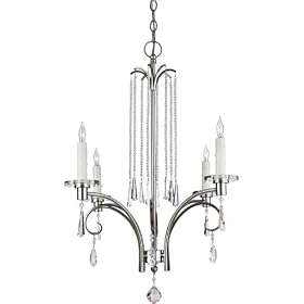 Quoizel RAK5004IS Annika 29-1 2-Inch Chandelier with 4-Lights, Imperial Silver by Quoizel