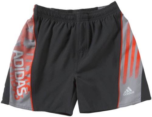 Adidas Jungen Badeshorts 3 Stripes Inspired Lineage Medium Length, solid grey f11/shift grey f11/high energy s12/clear grey s12, 152, X25048