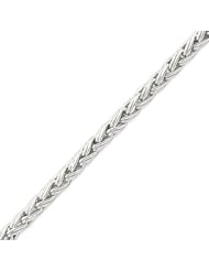 Sterling Silver 7.25 Inch Polished Fancy Link Bracelet - 7.25 Inch