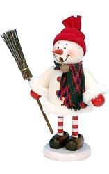 German Smoker - Snowman with Broom