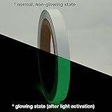 JVCC GLW Glow in the Dark Tape: 1/2 in. x 30 ft. (Luminescent Lime Green)