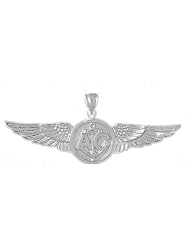 Clevereves 14K White Gold Pendant Military Inspired 8.1 - Gram(s)