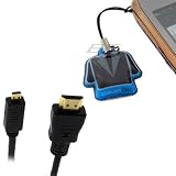 GTMax 6FT Micro HDMI to HDMI Cable +LCD Screen Cleaner for Motorola Xoom Tablet , Atrix 4G MB860 , Droid X MB810 , Droid X2 , Droid Bionic XT865 , Targa, Droid 4, Droid RAZR MAXX; LG Optimus 2X P990, Optimus Black , Optimus 3D P920 , LG Revolution , LG Thrill ; HTC EVO 4G , Desire HD2 ; Nokia N8 , Nokia E7 ; Sony Experia Arc , Experia Neo ; Acer Iconia A500 , A510/ Olympus E-M5, LS-20M;ASUS Transformer Prime , TF300