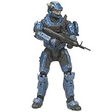 Halo Reach Series 3 Action Figure - Spartan Military Police Custom Male BlueIMAGE