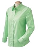 Chestnut Hill Women's Cape Cod Stripe Pima Poplin shirt, grass, Small