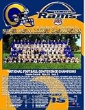 St. Louis Rams 1999 Super Bowl Champions 13x16 Plaque