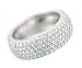 Vilma Righi Ring mit 195 weissen Zirkonia, 925/Sterlingsilber rhodiniert, Größe 16, 4028146200111