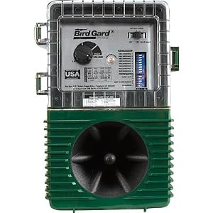 Bird Gard Electronic Bird Repeller - Woodpeckers and House Sparrows, Covers 1 and 1 2 Acre by Bird Gard