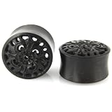Evolatree - Perforated Mandala - Wood - Gauge Earrings - Tunnel Plugs (See Size Options)