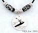 Kayaking Kokopelli Necklace - Sterling Silver Water Sports Jewelry