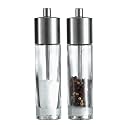 STOHA DESIGN 008845 Salz und Pfeffermühlen Set, Edelstahl, Glas