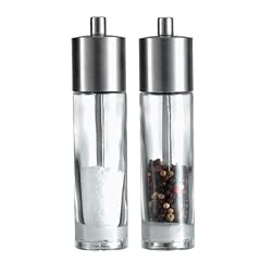 STOHA DESIGN 008845 Salz und Pfefferm�hlen Set, Edelstahl, Glas