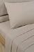 Flannelette Latte King Size Fitted Sheet Image