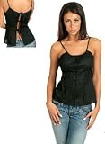 Women's Ribbon Tie-Back Cotton Cami Top