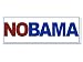 Anti-Obama Red White Blue NObama Bumper Sticker